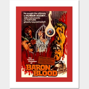 Classic Horror Movie Poster - Torture Chamber of Baron Blood Posters and Art